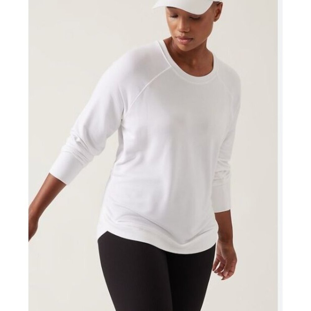 ATHLETA mindset sweatshirt in white size SP